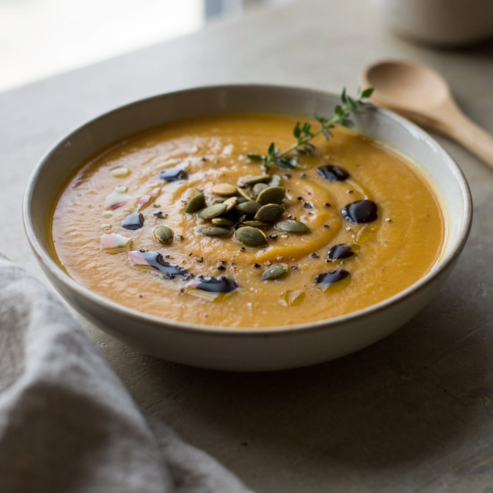 Pumpkin Seed Oil on Soup - gallery 2