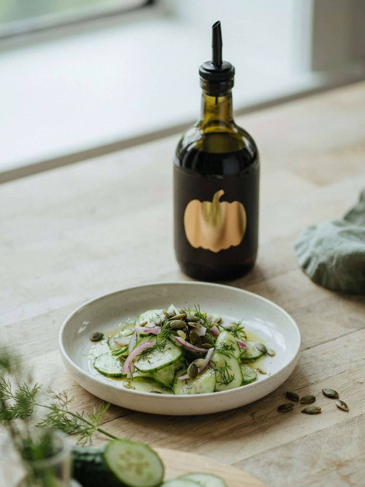 Cucumber Salad with Pumpkin Seed Oil - gallery 3