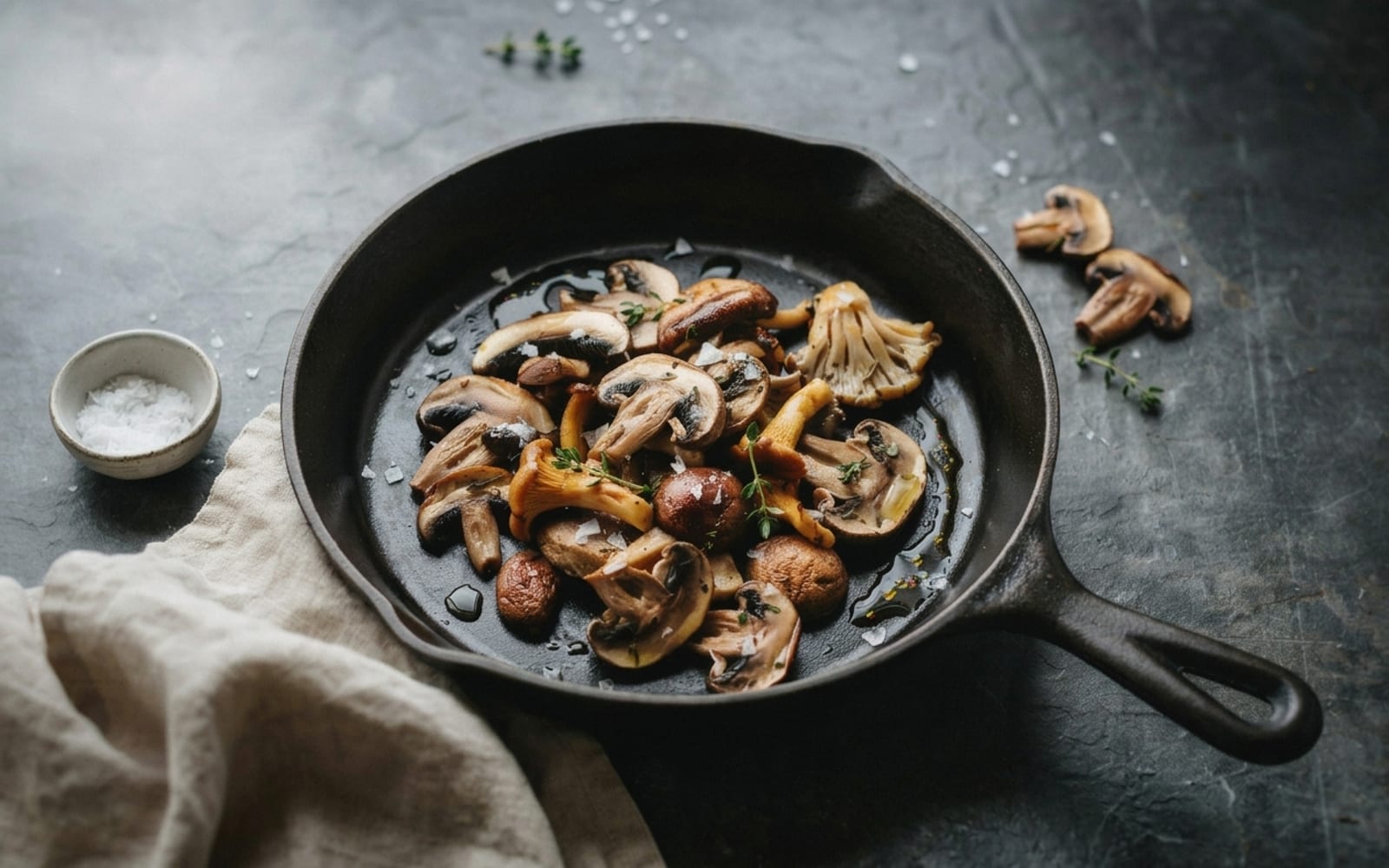 Pan-Fried Mushrooms with Pumpkin Seed Oil - gallery 1