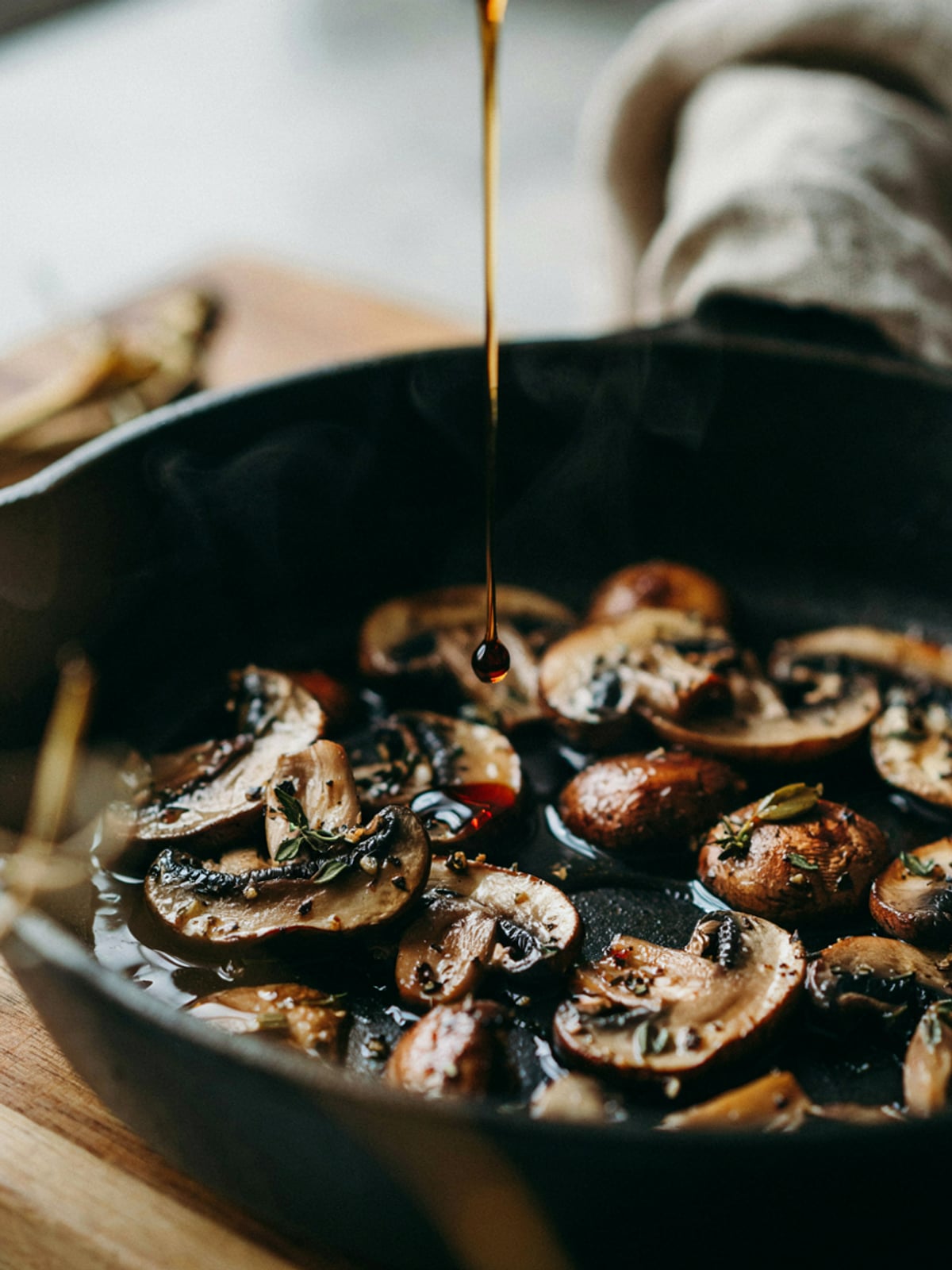 Pan-Fried Mushrooms with Pumpkin Seed Oil - gallery 3