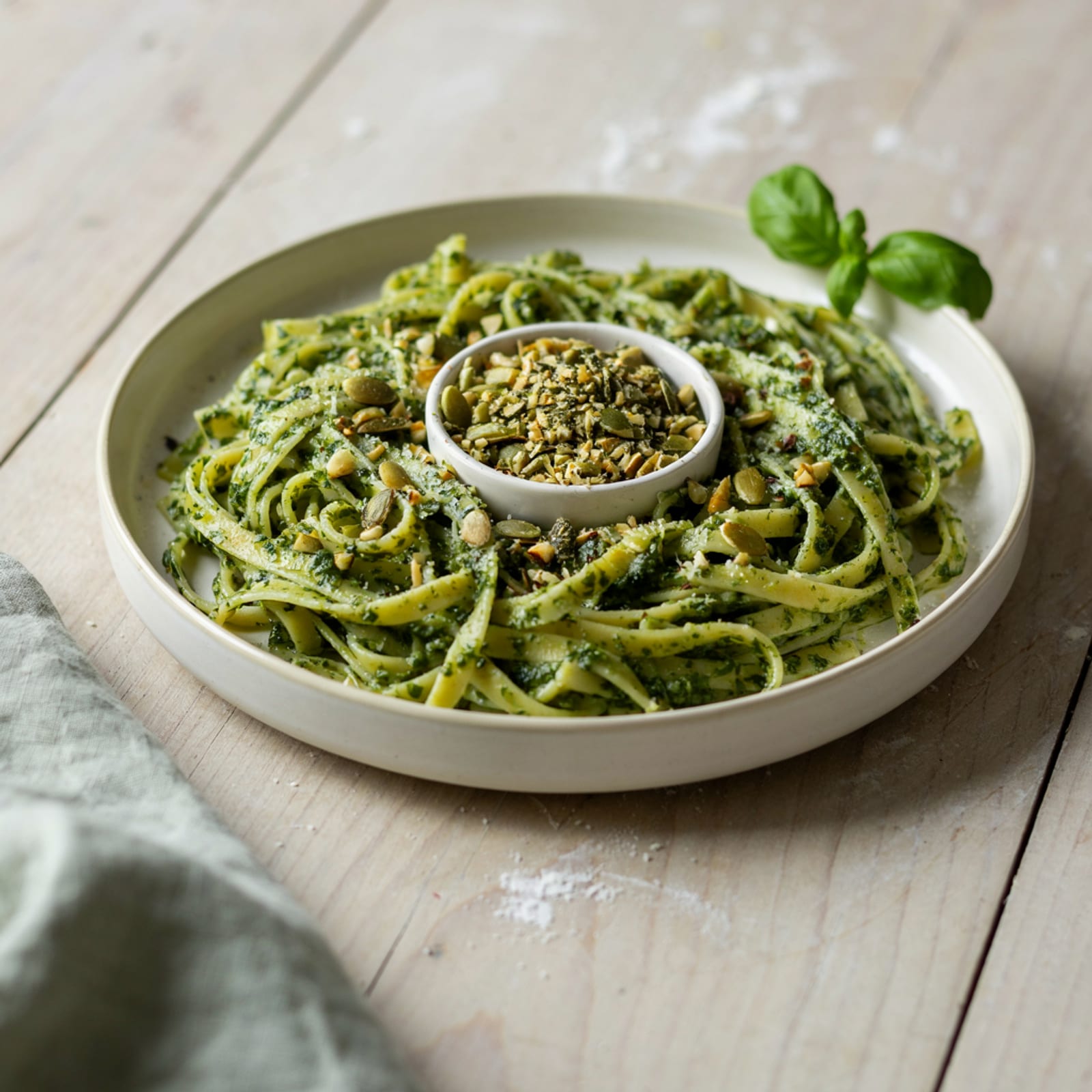 Pumpkin Seed Pesto Pasta - gallery 2