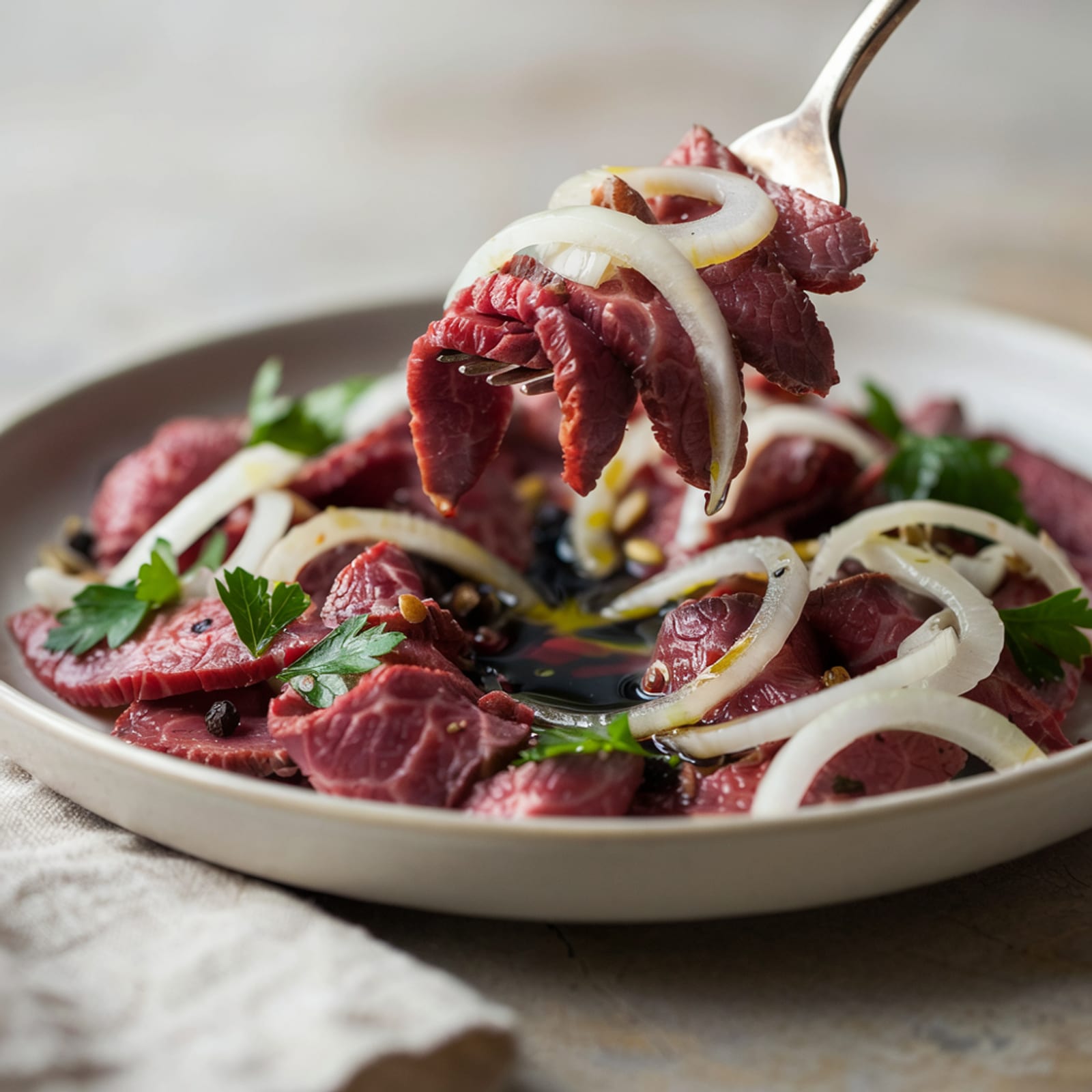 Styrian Sour Beef Salad with Pumpkin Seed Oil - gallery 2