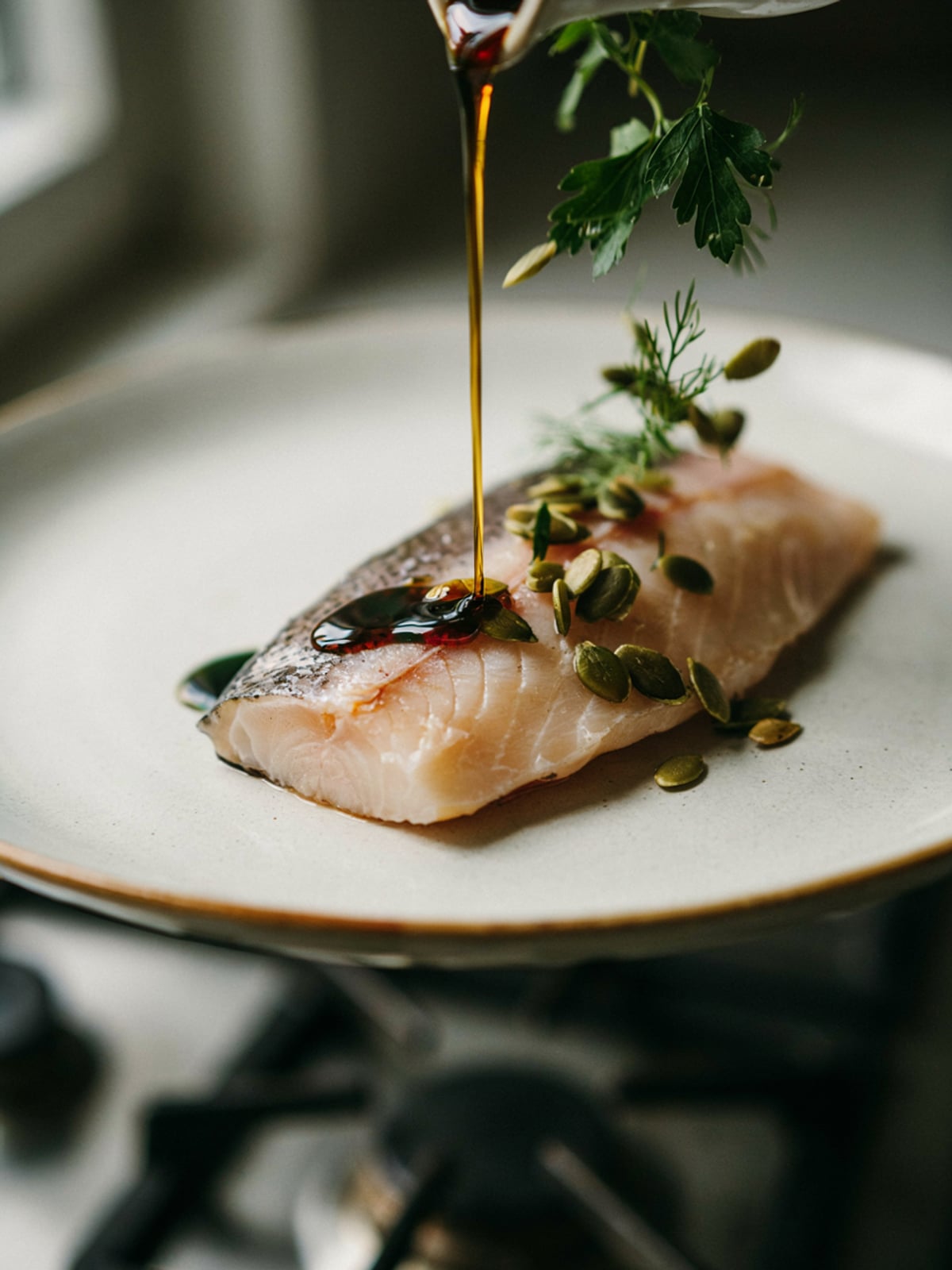 Pan-Fried Trout with Pumpkin Seed Oil - gallery 3