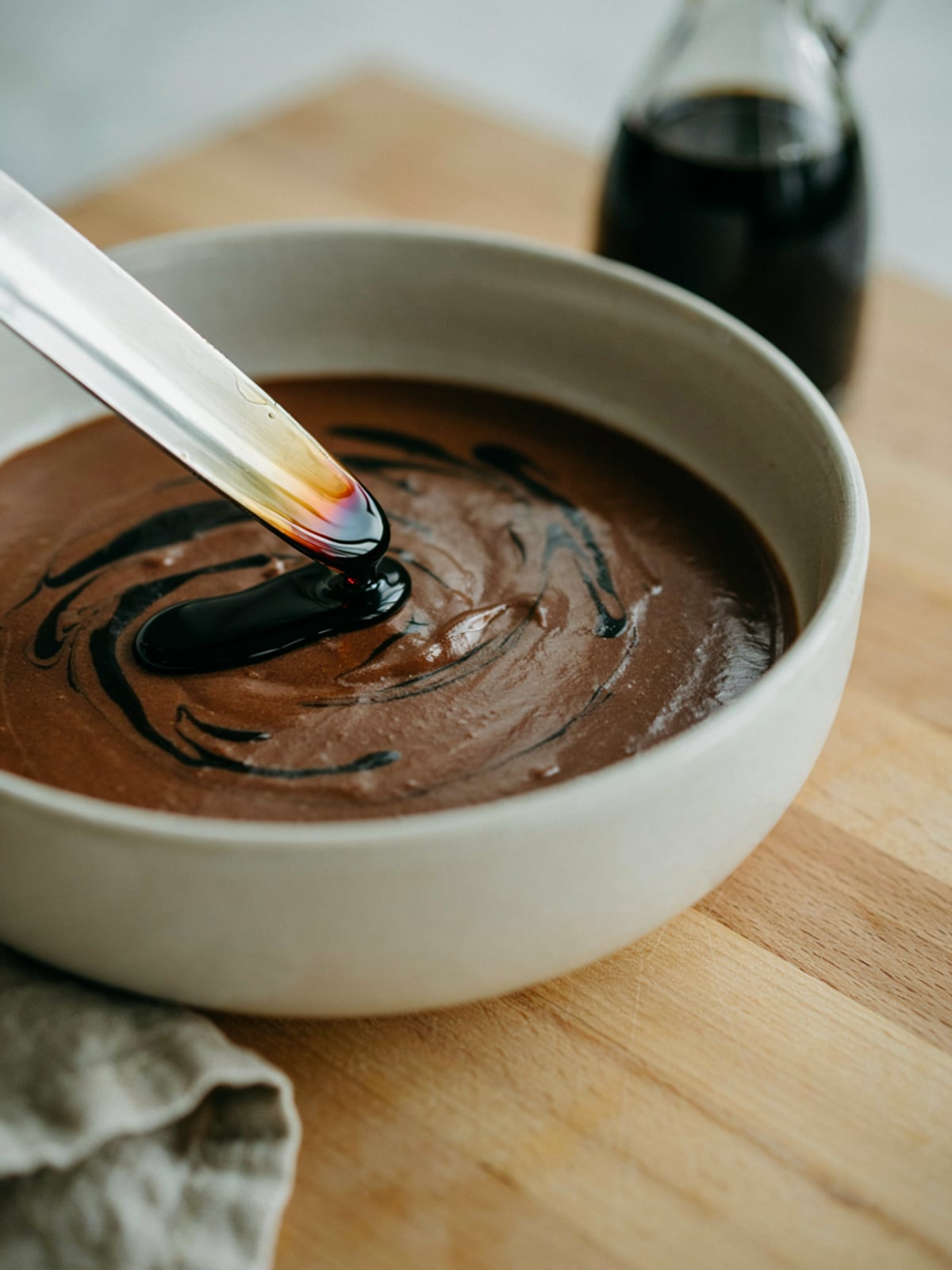 Dark Chocolate Mousse with Pumpkin Seed Oil