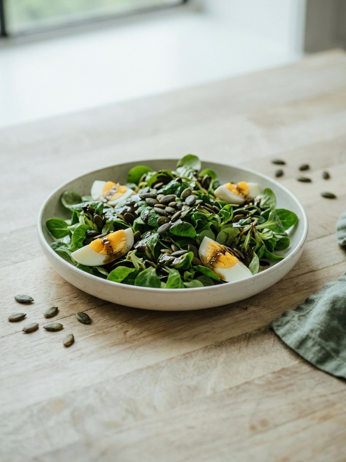 Lamb's Lettuce with Pumpkin Seed Oil Dressing