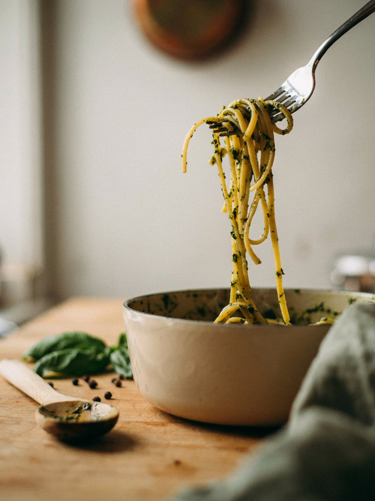 Pumpkin Seed Pesto Pasta