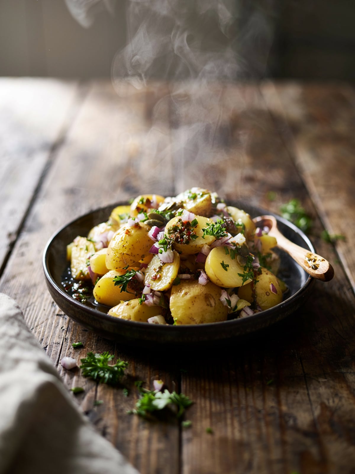 Potato Salad with Pumpkin Seed Oil