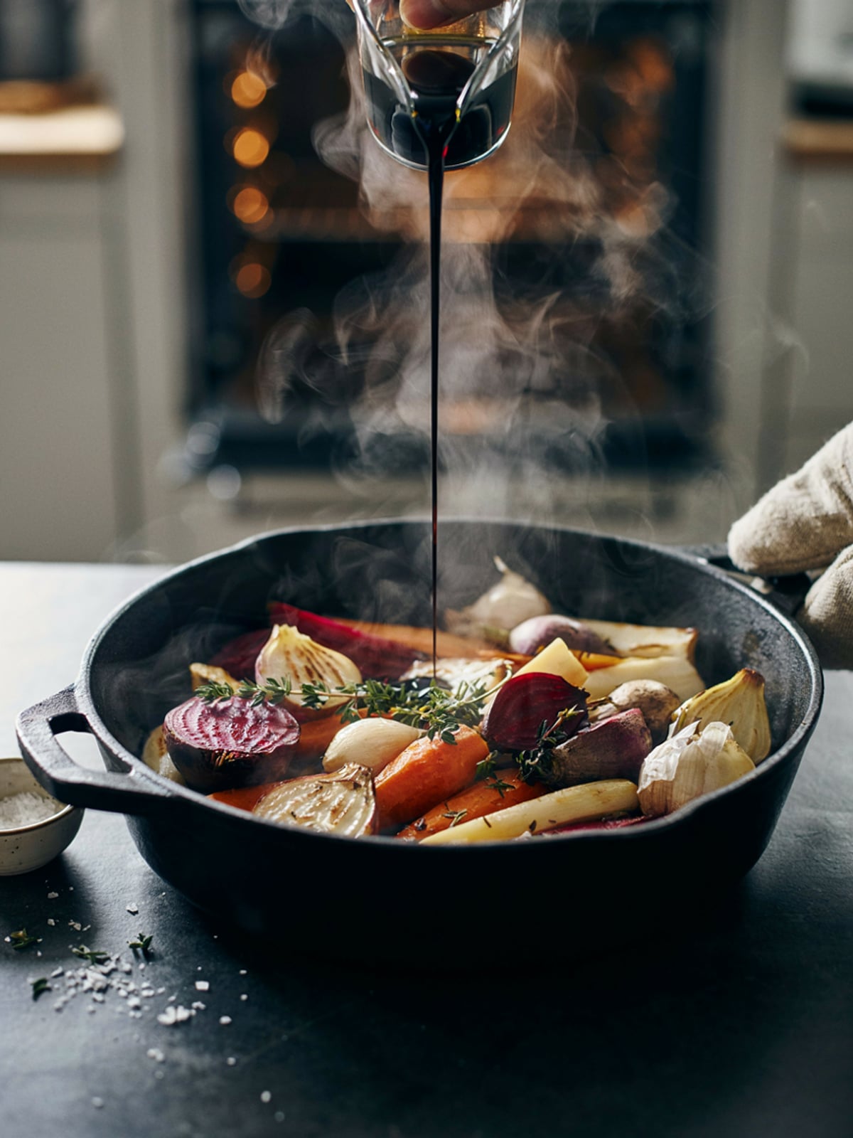 Roasted Vegetables with Pumpkin Seed Oil